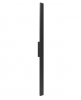 Lampa Zewnętrzna 20W Czarna IP65 Listwa 121cm Minimalistyczna Na Elewację Predazzo Maxlight W0461